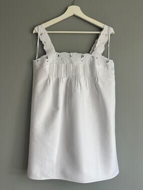 J.Crew NWT $188 Women's Ondine Cutwork Mini Dress White Poplin S Bridal CU782